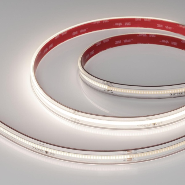 Светодиодная лента герметичная Arlight 7W/m 378LED/m CSPSMD дневной белый 5М SPI-COB-PS-X378-14mm 24V 039963