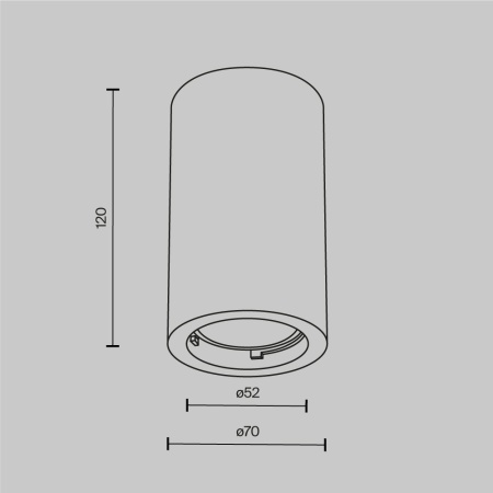 Потолочный светильник Maytoni Technical Conik Gyps C003CW-01W-1