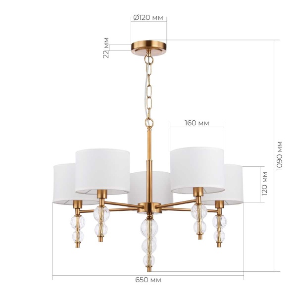 Подвесная люстра Evoluce Ramer SLE105713-05