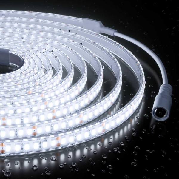 Светодиодная лента Apeyron 12W/m 180LED/m 2835SMD холодный белый 5M 00-449