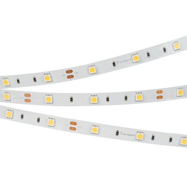 Светодиодная лента Arlight 7,2W/m 30Led/m 5060SMD теплый белый 5M RT-B30-10mm 12V Warm2700 010594(2)