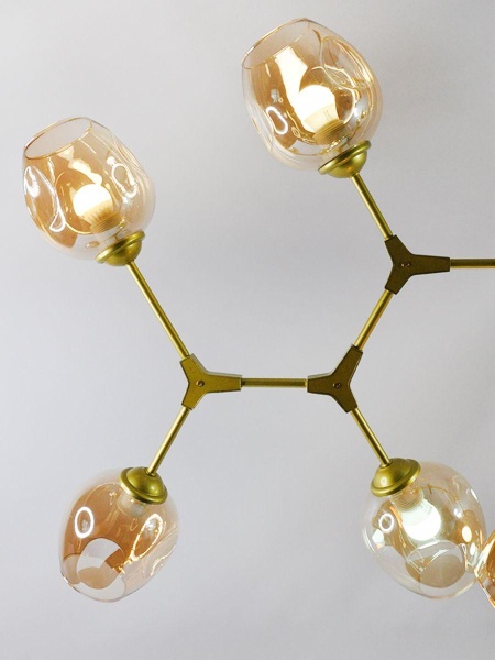 Подвесная люстра Elvan LU-113/8-Е27-Gl