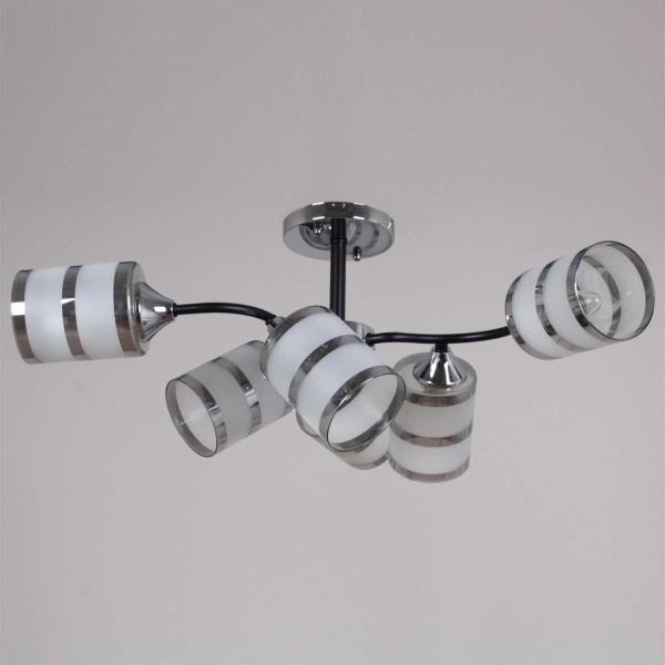 Потолочная люстра Reluce 45360-0.3-06 BK+CR