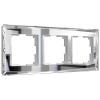 Рамка на 3 поста Werkel Diamant зеркальный W0031220 4690389158834