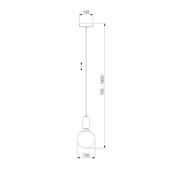 Подвесной светильник Eurosvet 50158/1 черный
