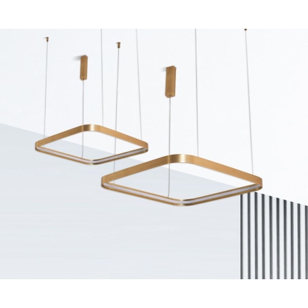 Подвесной светодиодный светильник Italline IT013-6024 gold 3000K