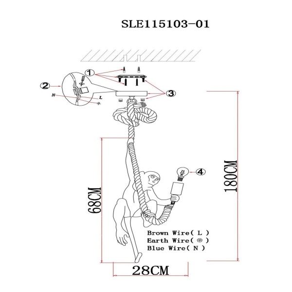 Подвесной светильник Evoluce Tenato SLE115103-01