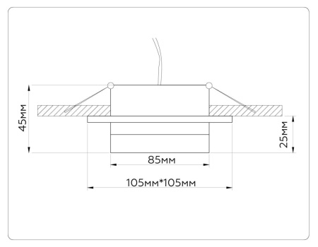 Встраиваемый светильник Ambrella light TECHNO SPOT TN52421