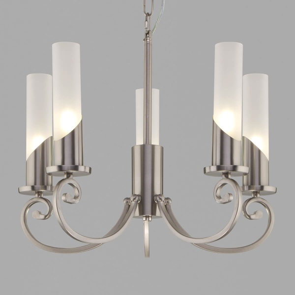 Подвесная люстра Eurosvet Banci 60117/5 никель