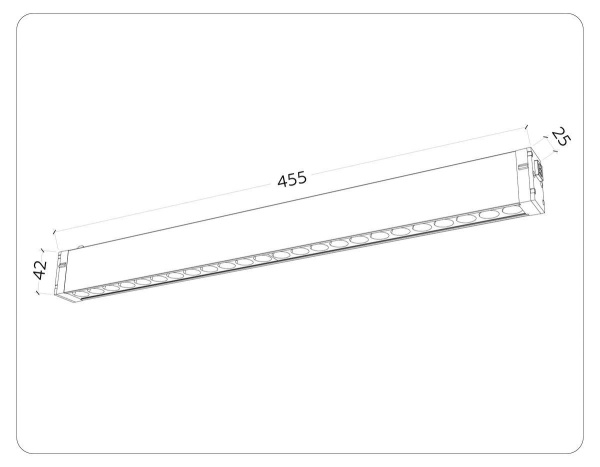 Трековый светодиодный светильник Ambrella Light Track System Magnetic 220V GL1314