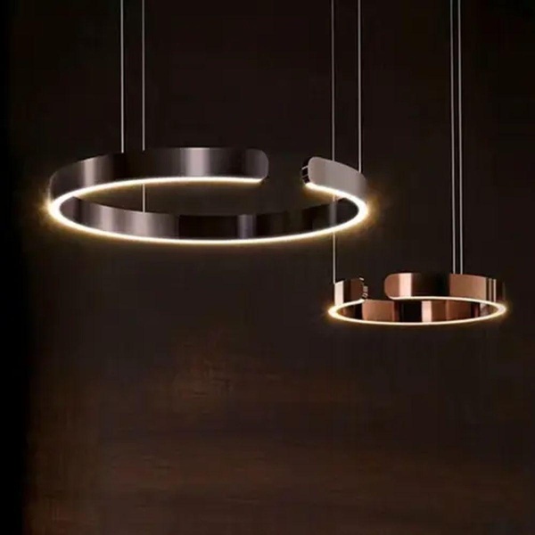 Люстра подвесная Alfa Light F0424-10 400+600mm rose gold