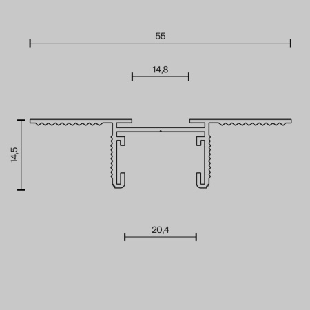 Шинопровод Maytoni Technical Basity Busbar TRX172-121B