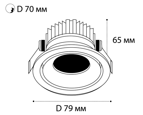 Встраиваемый светодиодный светильник Italline IT06-6011 white 3000K