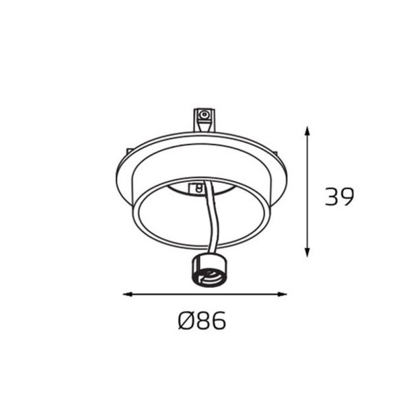 Потолочный светильник Italline SKY white + SKY R gold