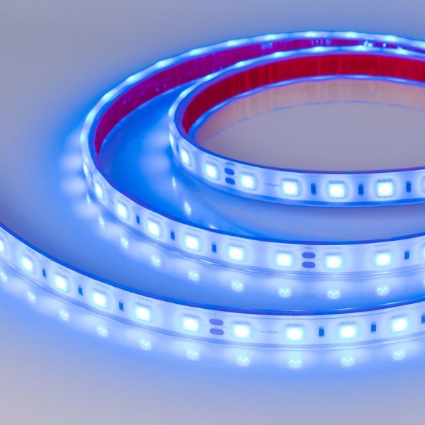 Светодиодная влагозащищенная лента Arlight 14,4W/m 60LED/m 5060SMD синий 5M 036171
