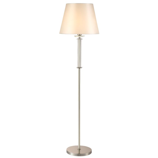 Торшер Crystal Lux Nicolas PT1 Nickel/White
