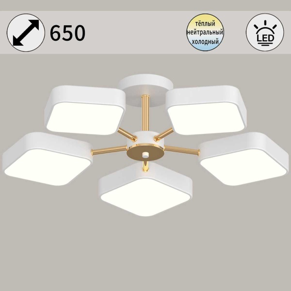 Светильник потолочный Reluce 03360-0.3-05 WH+FGD