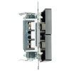 Выключатель двухклавишный Stekker Катрин черный GLS10-7104-05 39606