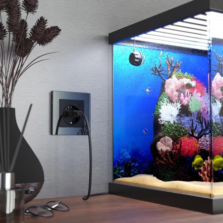 Розетка Wi-Fi Werkel (Умный дом) черный матовый W1171608 a056422