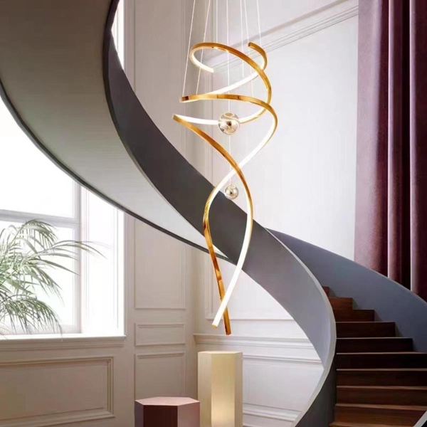 Люстра подвесная Alfa Light F0424-17 1300mm gold