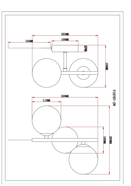 Бра Moderli Renny V10787-2W