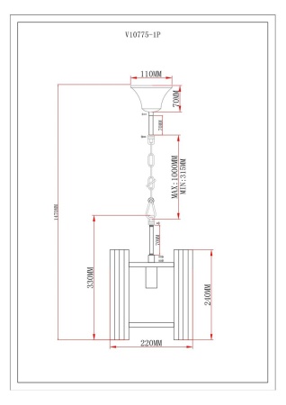 Подвесной светильник Moderli Monte V10775-1P