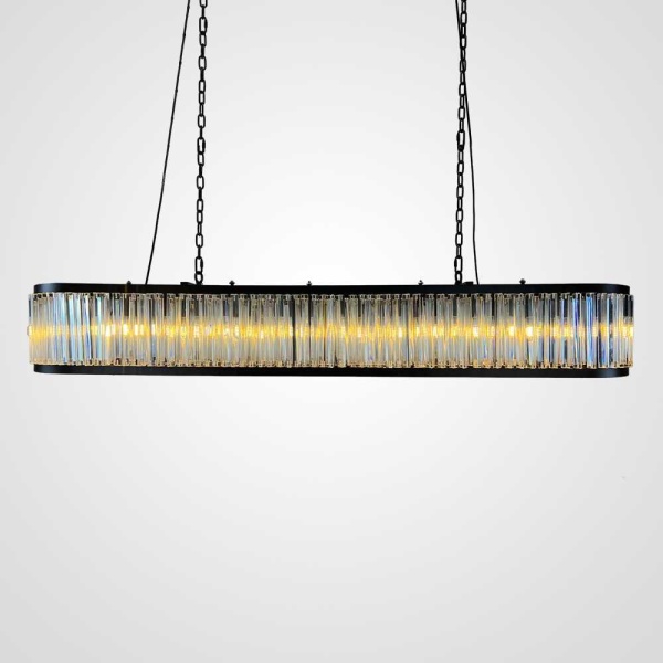 Подвесная люстра Imperium Loft Rh 1920S Odeon Clear Glass Black 180 248522-22