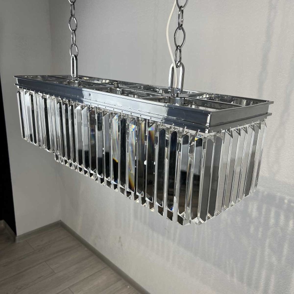 Подвесная люстра Imperium Loft Rh 1920S Odeon Clear Glass Fringe Chrome 228792-22
