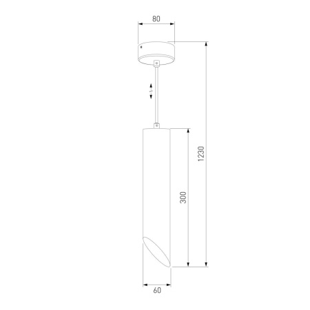 Подвесной светильник Eurosvet 7011 MR16 WH/GD белый/золото