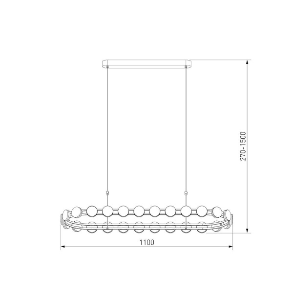 Подвесной светодиодный светильник Eurosvet Tapioca 90332/26