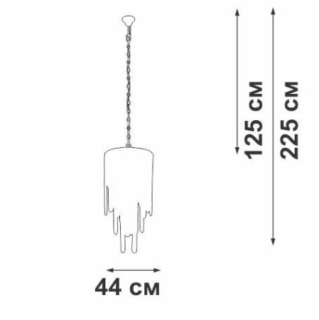 Подвесная люстра Vitaluce V5885-9/7