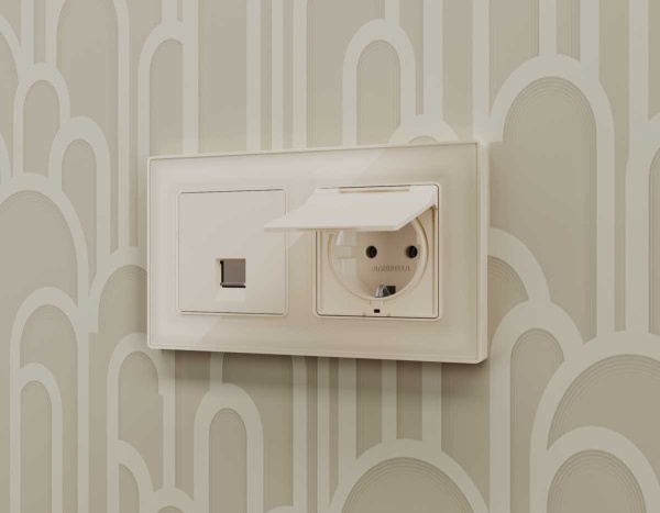 Лицевая панель розетки AMBRELLA VOLT AP3320