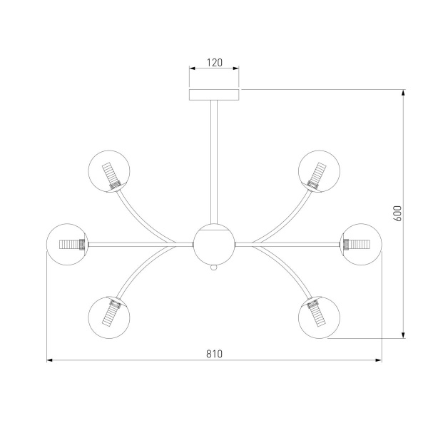 Подвесная люстра Eurosvet Astro 30179 хром