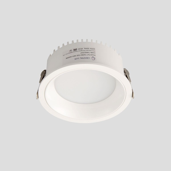 Встраиваемый светодиодный светильник Crystal Lux CLT 529C105 WH 4000K