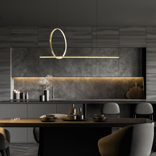 Подвесной светодиодный светильник Eurosvet Mist 90266/1 золото