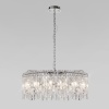 Подвесная люстра Eurosvet Blitz 60159 хром/ прозрачный хрусталь Strotskis