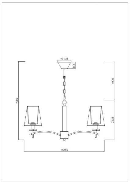 Подвесная люстра Arte Lamp Kensington A4098LM-5CC