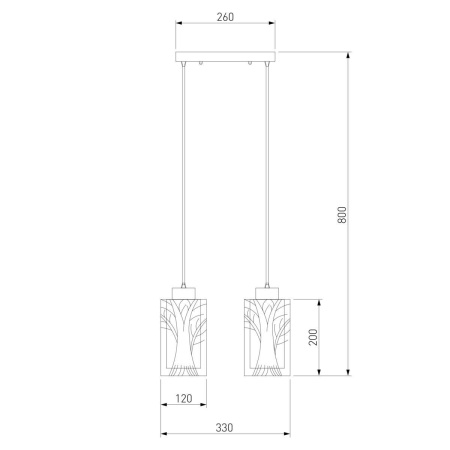 Подвесной светильник Eurosvet 50001/2 хром