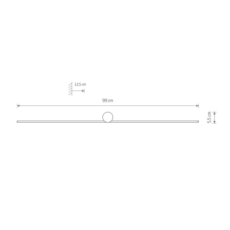 Настенный светильник Nowodvorski Spin Led M Black 10370