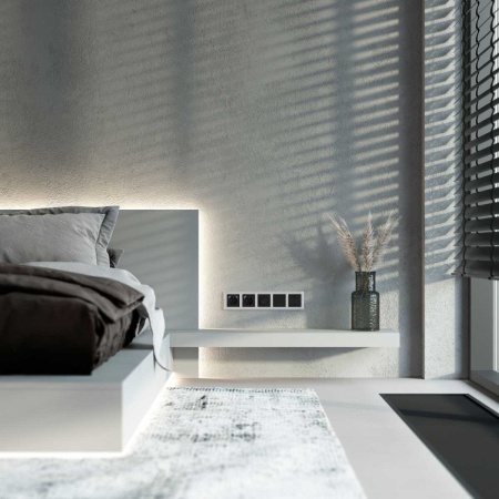 Рамка Werkel Stark на 5 постов серебряный W0051806 4690389161940