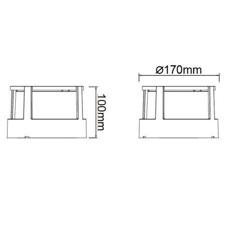 Уличный настенный светодиодный светильник Mantra Creek 8858
