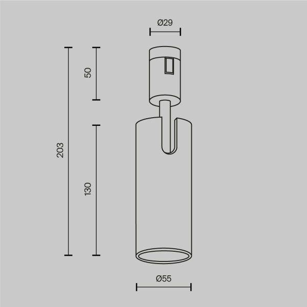 Трековый светильник  Maytoni Technical Focus Led TR144-1-12W3K-W-BS