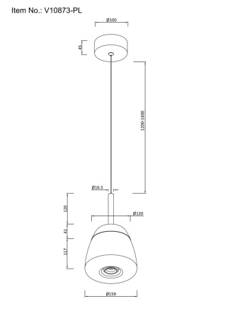 Подвесной светодиодный светильник Moderli Eir V10873-PL