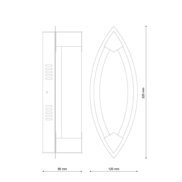 Настенный светильник Lucia Tucci Modena W172.1 Small LED320