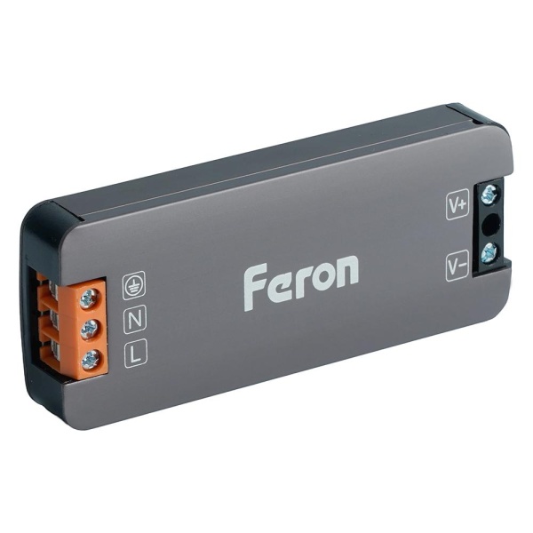 Трансформатор электронный для светодиодной ленты 300W 12V IP67 (драйвер), LB007 Feron 53143