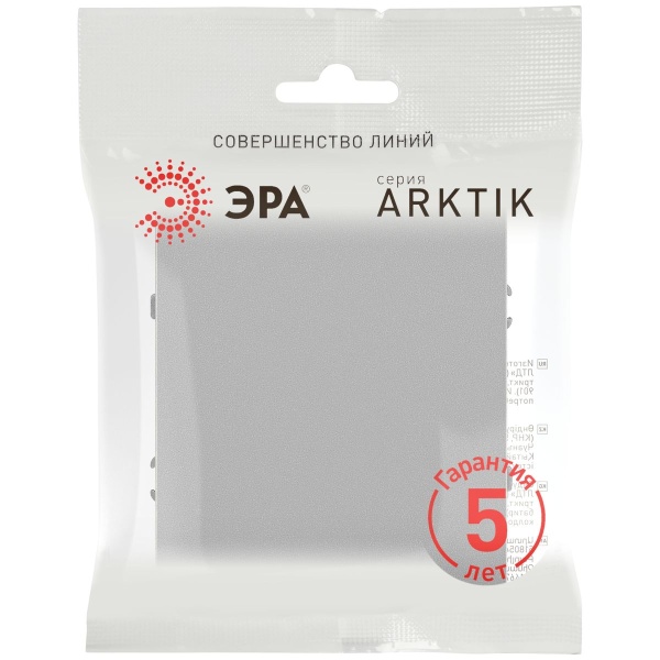 Кнопка ЭРА Arktik 16-1109-03 10АХ-250В алюминий Б0070396