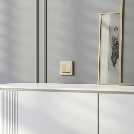 Рамка на 1 пост Slab шампань софт W0012911 a071623