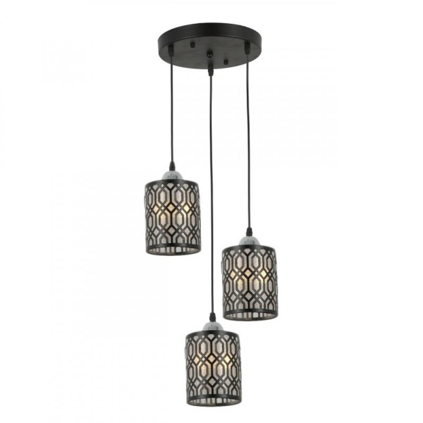 Подвесная люстра IMEX MD.6145-3-P BK+CH