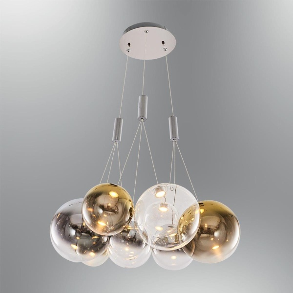 Люстра подвесная Alfa Light F3024-22 CHROME GOLD
