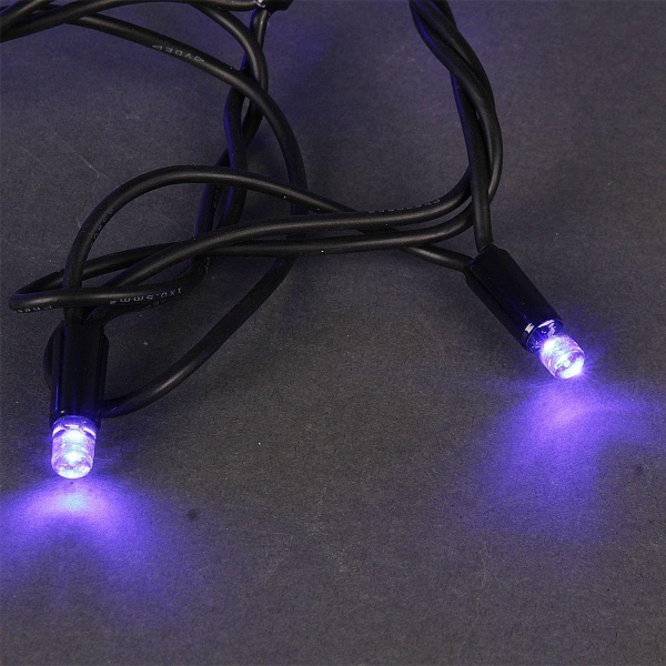 Cветодиодная гирлянда Sneha нить 230V синий мерцающий A-026A BL/W FLASH